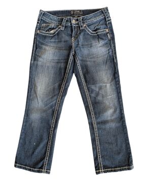 Silver Jeans Co 2008 Aiko Capri, Legacy Indigo Wash. W25.